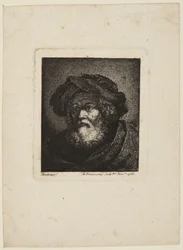 Vieillard en toque