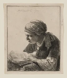 Une femme en train de lire