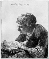 Femme Lisant, 1634