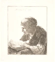 Une femme en train de lire
