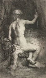 Femme avec la flèche