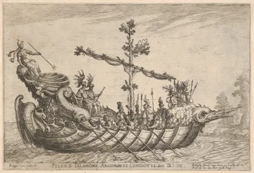 Pélée et Talamon, de la série Vaisseaux des Argonautes, pour la célébration de mariage..., 1608