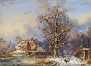 Village en hiver