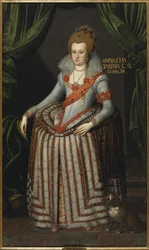 Portrait de la princesse Anne Catherine de Brandebourg, reine consort de Danemark Norvège