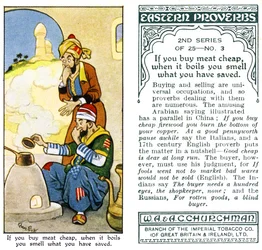 Si vous achetez de la viande bon marché, quand elle bout, vous sentez ce que vous avez économisé, 1932
