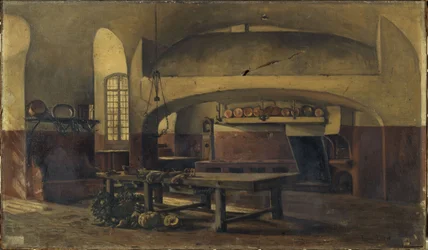 Les Cuisines du château de Maisons-sur-Seine, ca. 1881 -1891 (oil)