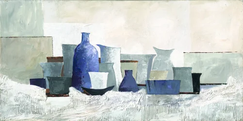 Nature morte bleue moderne