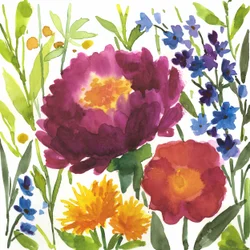 Un jardin floral haut en couleur