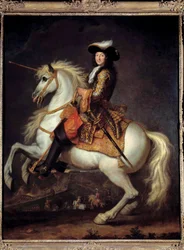 Portrait équestre de Louis XIV (1638-1715)