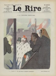 À la frontière portugaise. Illustration pour Le Rire
