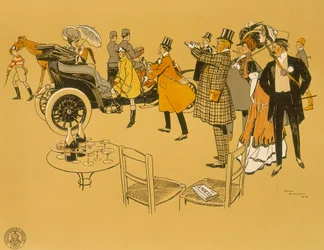 Affiche publicitaire pour les voitures Berliet, 1906