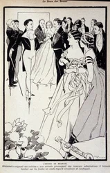 Représentation de George Bryan Brummel connu sous le nom de Beau Brummel (1778 - 1840), le roi des dandys. Illustration de René Vincent. 19ème siècle