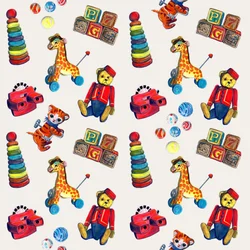 Jouets rétro colorés