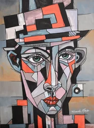 Un homme audacieux et cubiste