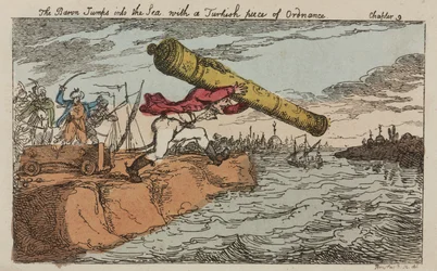 Le baron de Münchhausen vole un canon turc