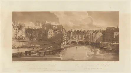 Vue du Pont Saint-Michel, prise du Pont Neuf, 1803