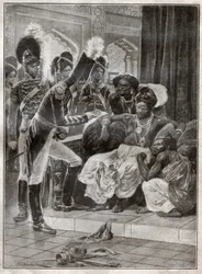 Sri Vikrama Rajasinha, roi de Kandy (Sri Lanka) destitué par les Anglais en 1815. 1924 (illustration)