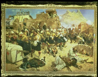 Candahar : Les 92e Highlanders et les 2e Gurkhas prenant d