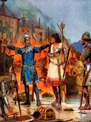 Fitz-Stephen brûle ses bateaux, 1169 AD, c1920