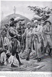 Les Britanniques au Natal en 1824, illustration de 