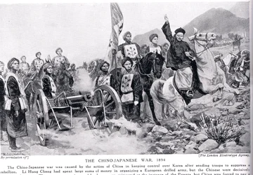 La première guerre sino-japonaise, illustration tirée de «Hutchinsons History of the Nations», vers 1910