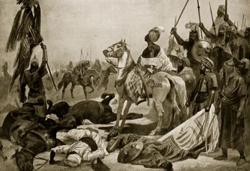 Hyder Ali à Conjeveram, 1780, illustration de 