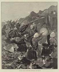 Les 92nd (Gordon) Highlanders en escarmouche