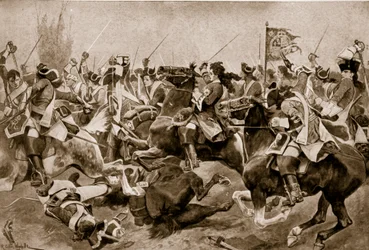 La Bataille de Malplaquet, 1709, illustration de 