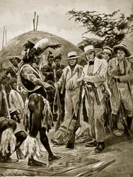 Les Britanniques au Natal, 1824, illustration de 