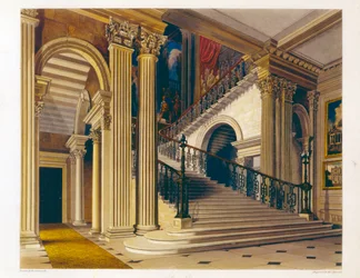 Escalier, Buckingham House, tiré de 