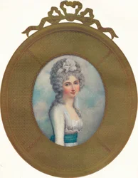 Portrait miniature de Katherine, Lady Manners, plus tard Lady Huntingtower, 1787, 1907