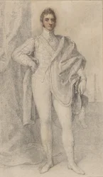 Portrait de George, 5ème duc de Marlborough, avec Blenheim au loin, 1817-1821
