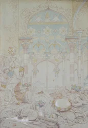 Fantaisie dans un harem égyptien, 1865