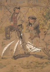 Le paquet retardé, 1854