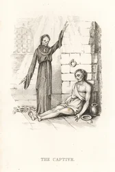 Le squelette de la Mort et le captif, 1827 (gravure)