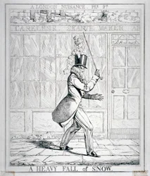 Une forte chute de neige, 1821