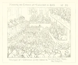 1849, Apparence de la cour criminelle lors d