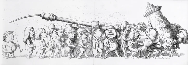 Visiteurs allemands à la Grande Exposition, 1851