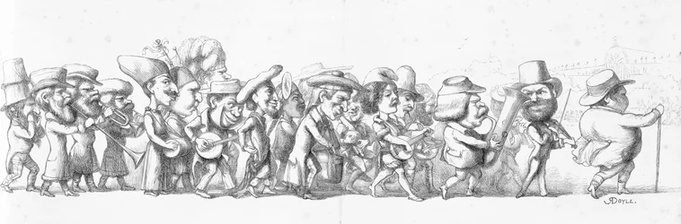 John Bull guidant les visiteurs à la Grande Exposition, 1851