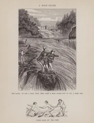Page du Tour américain de Messieurs Brown, Jones et Robinson (gravure)