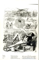 La terre de la liberté", dessin humoristique de Punch Magazine