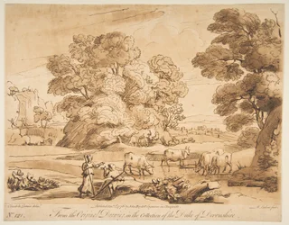Paysage avec berger et bergère, 1776