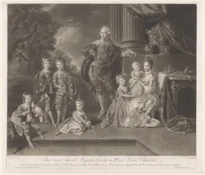 Portrait de George III, roi du Royaume-Uni, et de sa famille