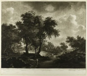 Rivière et scène rurale