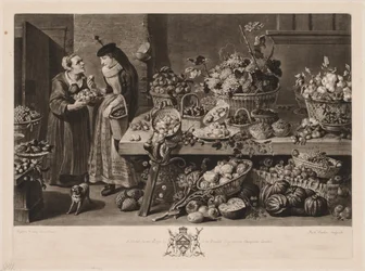 Les Quatre Marchés : Le Marché aux fruits, 1775