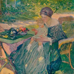 Dans le jardin