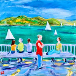 Un banc, Sausalito, 2017