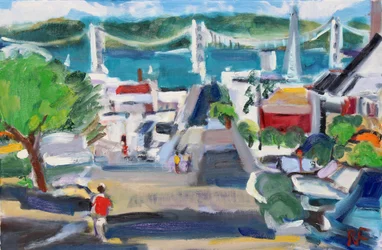 Vue de la baie depuis Russian Hill