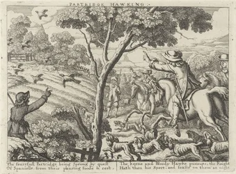Chasse à la perdrix (Diverses manières de chasser, fauconner et pêcher, selon la manière anglaise)