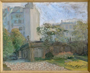 Jardin du palais Liechtenstein, Vienne (peinture sur toile)